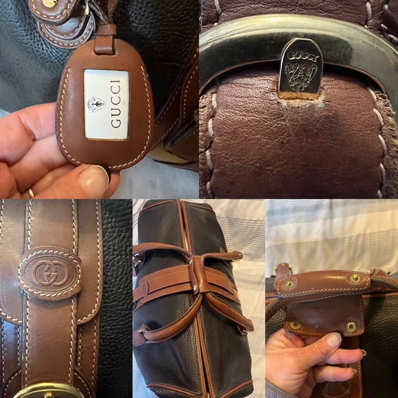 Authentic Gucci Vintage Large Duffle luggage bag - Picture 10 of 11